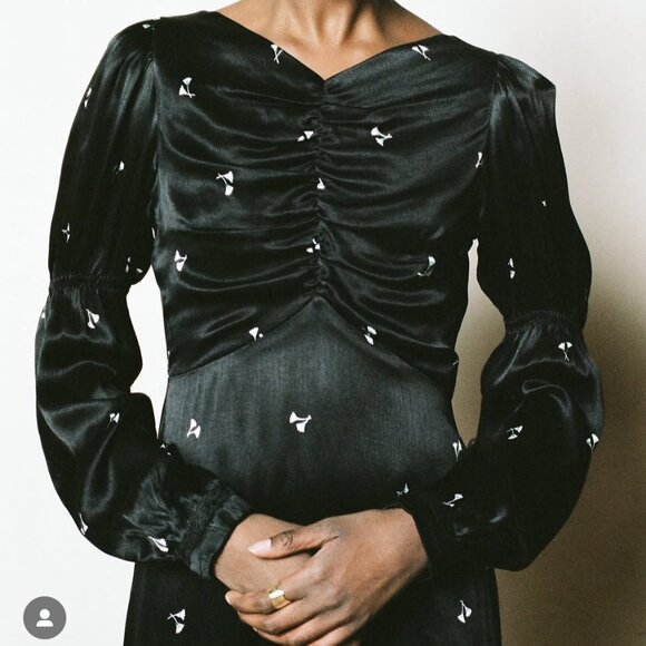 Maria Stanley Lewis Botanical Dress Size S - Picture 2 of 7